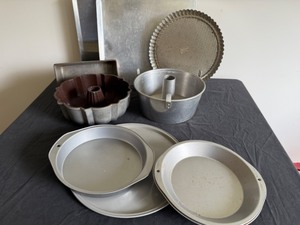 lot 54 image: Lets Do Some Baking Baking Collection with Cookie Sheets & Angel food Pan