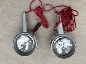 lot 153A image: 1970 GE Handheld 12V Chrome Spot Lights