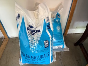 lot 221 image: Two Diamond Crystal 40 Lb. Water Softener Salt