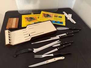 lot 54A image: Cutco Knife Collection & Glass Cutting Board