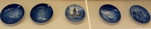 lot 194A image: Collection of  12 Copenhagen Porcelain Plates From 1960-1970s