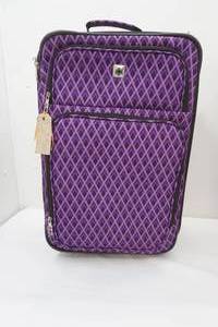lot 32 image: Purple Suitcase 21x15x8