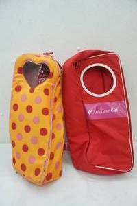 lot 55 image: American Girl & Our Generation Doll bags