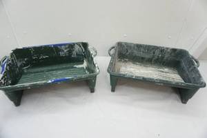 lot 98 image: 2 large paint tray buckets