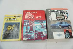lot 130 image: Chiltons Auto Repair Manuals & Yamaha