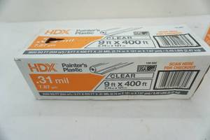 lot 175 image: HDX painters plastic 9x400