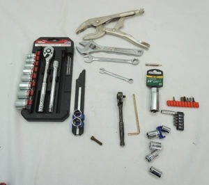 lot 183 image: hand tools and hardware lot