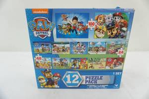 lot 202 image: Paw Patrol 12 puzzle pack