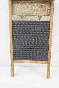 lot 214 image: Antique Porcelain Enamel Washboard