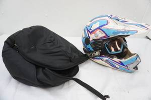 lot 220 image: Motocross helmet and case XL