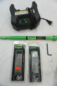 lot 233 image: ION ice auger blades and charging block & wrench