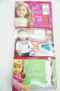 lot 260 image: American Girl Doll Scrapbooks 3ct - 1 new, 2 used