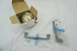 lot 341 image: deadbolt and 2 handles