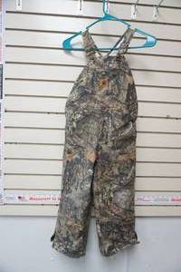 lot 361 image: Carhartt Kids Size 5 insulated camo overalls