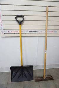 lot 410 image: rake & Snow Shovel