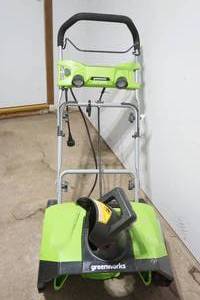lot 436 image: Greenworks 120V 13 AMP Electric Snow Thrower 20