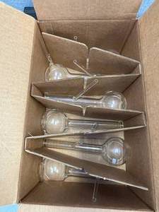 Box of PYREX DISTILLING FLASKS 125ml