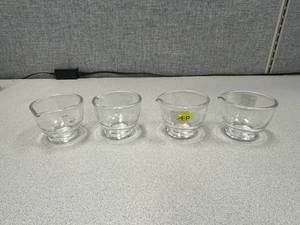 lot 30 image: 4 Glass Mortors, See Photos for measurments