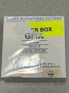 lot 41 image: Glass Microfibre Filters, GFA Circles, 90mm Cat No. 1820 090 - Whatman Schliecher & Schuell