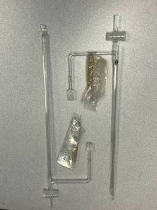 lot 62 image: 2 - Glass Manometer With Stopcock and Side Bar, 30ml Merco Brand