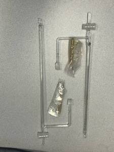 lot 63 image: 2 - Glass Manometer With Stopcock and Side Bar, 30ml Merco Brand