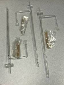 lot 65 image: 3 - Glass Manometer With Stopcock and Side Bar, 30ml Merco Brand