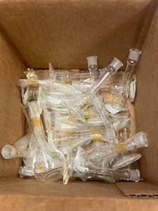 lot 66 image: Assorted Small Box of 5ml Volumetric Flasks, 1 - 25ml Volumetric Flask