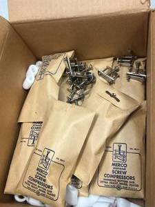 lot 68 image: Box of Merco Compressors,  With Swing Bar, Extra Heavy Nickel Plated