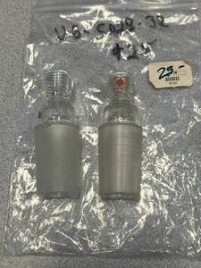 lot 75 image: 2 - 2942 Glass Adapters With #7 on Top Used
