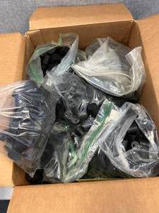 lot 84 image: Box of Rubber Stoppers. Size 4, 5, 5.5 Various Styles Solid 1 and 2 hole