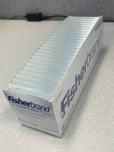 lot 91 image: Sleeve of Fisherbrand 13x100mm Disposable Culture Tubes Borosilicate Glass