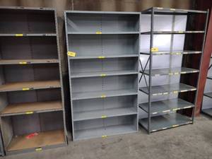 lot 44 image: Steel Shelf Unit, 48x12x85...
