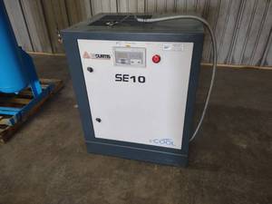 lot 3 image: Curtis Model SE10 Rotary Screw Air ...
