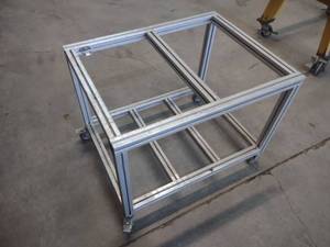 lot 43 image: Aluminum Cart, 31x24x24...