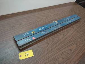 lot 78 image: Press Brake Die Set, Offset, 43 14...
