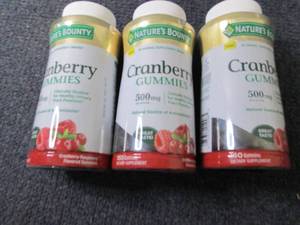 lot 6 image: 3- 150 ct Cranberry Gummies...