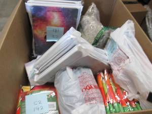 lot 19 image: Box of Assorted Unsold Small Overst...
