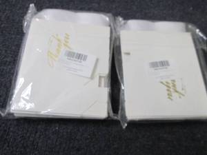 lot 37 image: 2- 24 ct Small Thank You Gift Bags...