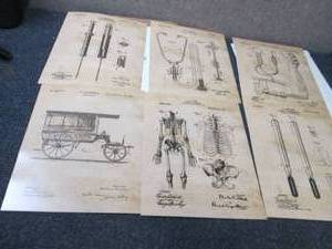 lot 38 image: 2- 6ct Vintage Medicine Prints...