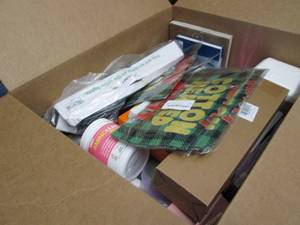 lot 65 image: Box of Assorted Small Overstocks...