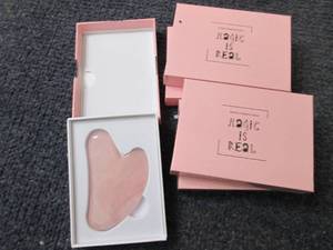 lot 67 image: 5-Natural Rose Quartz Gua Sha Facia...