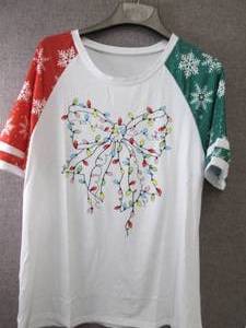 lot 101 image: 2 Ladies XL Holiday Tshirts...