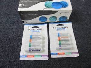 lot 104 image: 3 ct Massage Ball Roller Set, Nasal...
