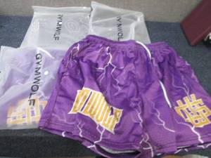 lot 155 image: 4 pr Mens XL Gym Wolf Shorts...