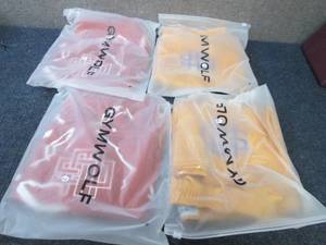 lot 159 image: 4 pr Mens XL Gym Wolf Shorts...