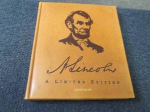 lot 221 image: Limited Edition Abe Lincoln Book...
