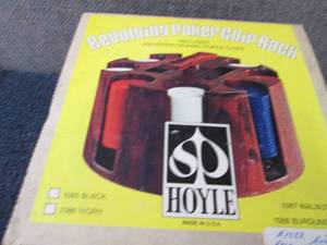 lot 263 image: Hoyle Revolving Poker Chip Rack...