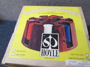 lot 264 image: Hoyle Revolving Poker Chip Rack...