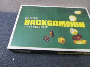 lot 267 image: Deluxe Backgammon Set...