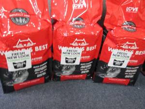 lot 275 image: 3- 8 lb Bags Worlds Best Cat Litte...